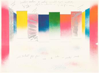JAMES ROSENQUIST (1933 - 2017) Study for "Horizon Home Sweet Home (Leo Castelli Gallery Poster)".